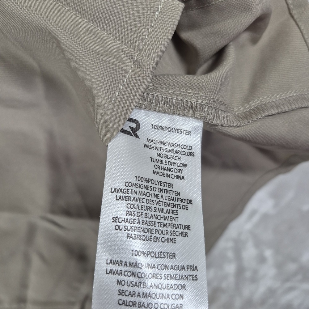 Club Ride Pearl Snap Shirt Men's Large Beige Long Sleeve Cycling Biking Comfort - Picture 7 of 8